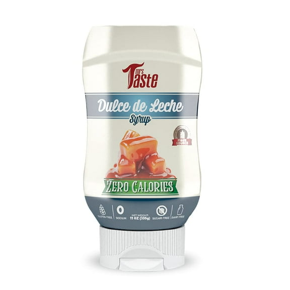 ( 1Count) Mrs Taste Sugar Free Dulce de Leche, Zero Calories, Zero Sodium, Zero Sugar, High Fiber, Keto Friendly, Paleo Friendly, Condiments and Sauces (11 oz, Dulche de Leche) (1 Count)