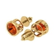 thumbnail image 1 of 1Ct Brilliant Round Cut Solitaire Studs Red Diamond 14K Yellow Solid Solid Gold Everyday Dainty Earrings Screw Back, 1 of 7
