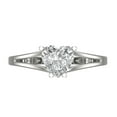 thumbnail image 1 of Solitaire Engagement Ring for Women - 1ct Moissanite in 18K White Gold Promise Ring, 1 of 6