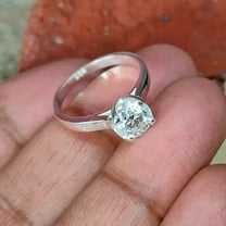 1Ct Lab Created Diamond Round Cut Fancy Ring 14K White Gold Plated