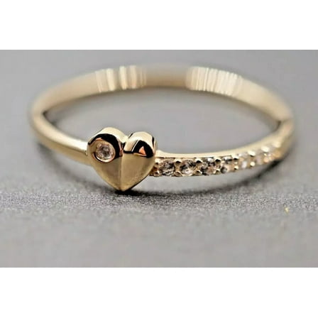 1Ct Lab Created Diamond Round Cut Women's Engagement Ring 14K Yellow Gold Plated