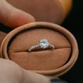 thumbnail image 1 of 1Ct Lab Created Diamond Round Cut Women's Solitaire Engagement Ring 14K White Gold Plated, 1 of 3