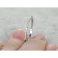 thumbnail image 1 of 1Ct Rd Lab Created Diamond Half Eternity Wedding Band Ring 14k White Gold Plated, 1 of 3