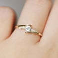 thumbnail image 1 of 1Ct Round Cut Lab-Created Diamond Women's Engagement Ring 14K Yellow Gold Plated, 1 of 4