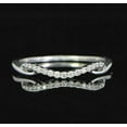 thumbnail image 1 of 1Ct Round Cut Lab Created Diamond Women's Wedding Half Eternity Ring 14K White Gold Plated, 1 of 3