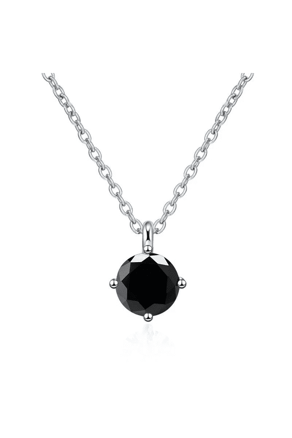 1Ct Test Passed Moissanite Diamond Pendant for Women Classic S925 Silver Jewelry Brilliant Halo Gift