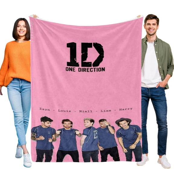 1D One Direction Kids Adults Throw Blanket Gifts for Fans Lover Girls Boys Women Present Hoodie Him Bed 50"x40"