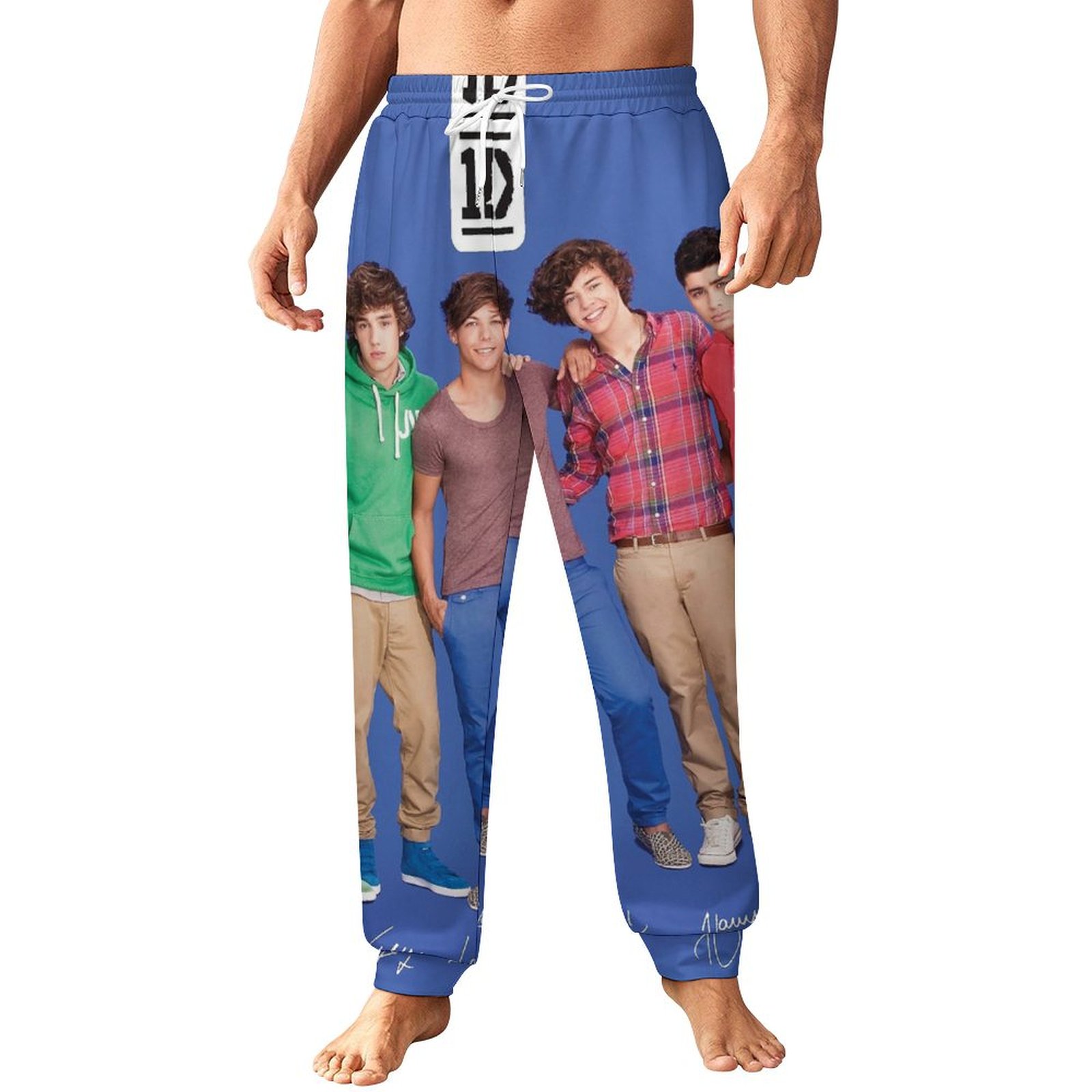 1D One Direction Mens Athletic Sweatpants, Workout Gym Joggers Pants