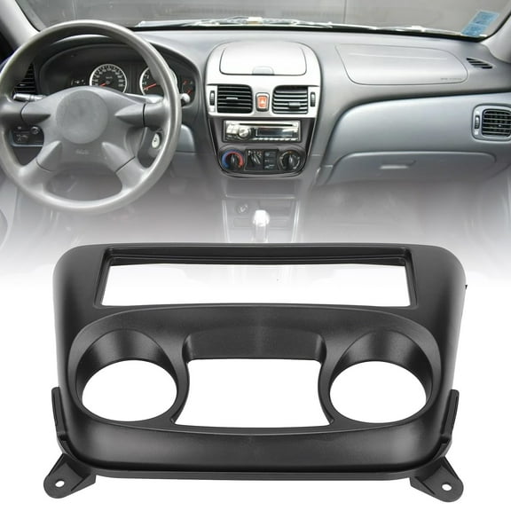 1DIN Car Stereo  Fascia ABS Wearproof Navigation Trim Replacement For  Almera Sentra 2000-2006 Vehicle Receiver Universal Mounting Kits Car Audio-visual Modifi