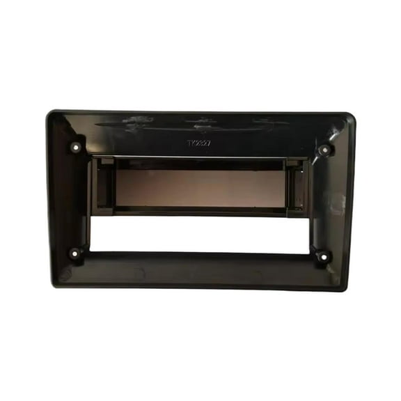 1DIN to 9/10.1 Universal Car Stereo Fascia Panel Dashboard Mounting Frame for Touch Screen Navigation Radio, MP5 Player, Black ABS Trim Kit