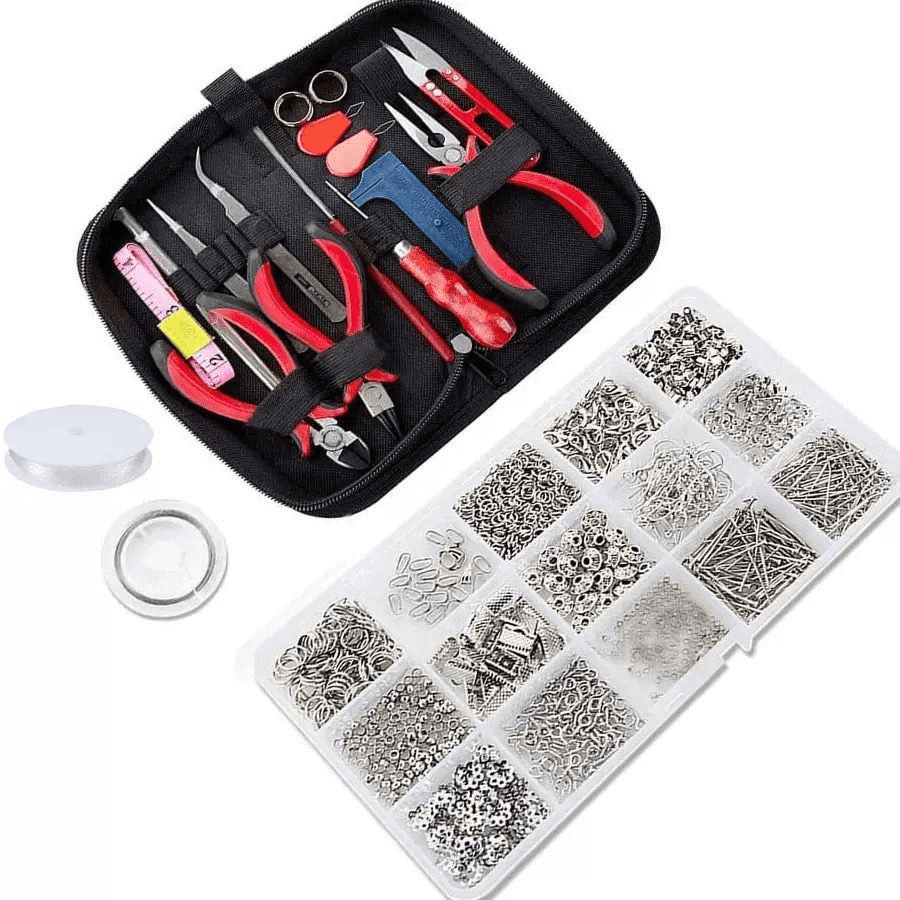 1DIY Bead-stringing Tool Kit Metal Accessories Kit String Beads Making Tools