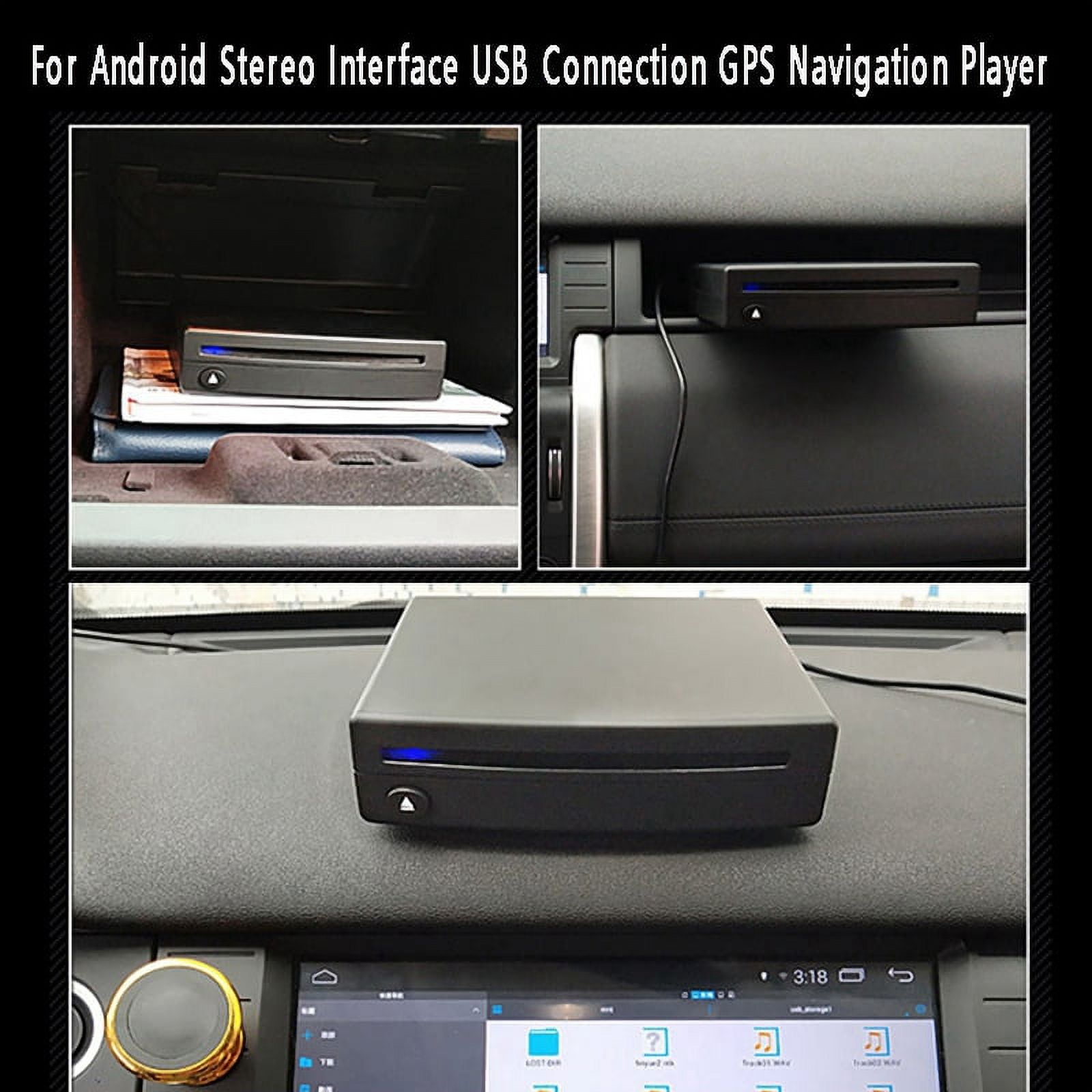 1Din Car Radio CD/DVD Player External for Android Stereo Interface USB