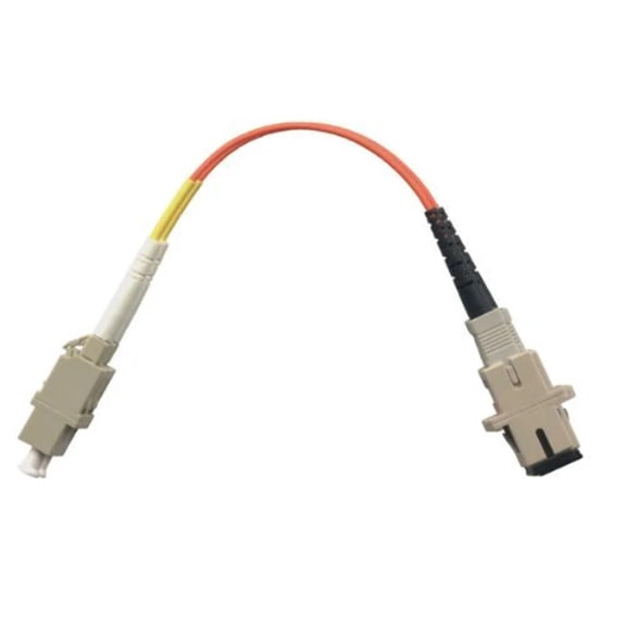 1FT LC Female SC Female Duplex Multimode 50/125 Fiber Optic Adapter Cable