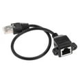 thumbnail image 1 of 1FT RJ45 Male to Female Screw Panel Mount Ethernet LAN Network Extension Cable, 1 of 3