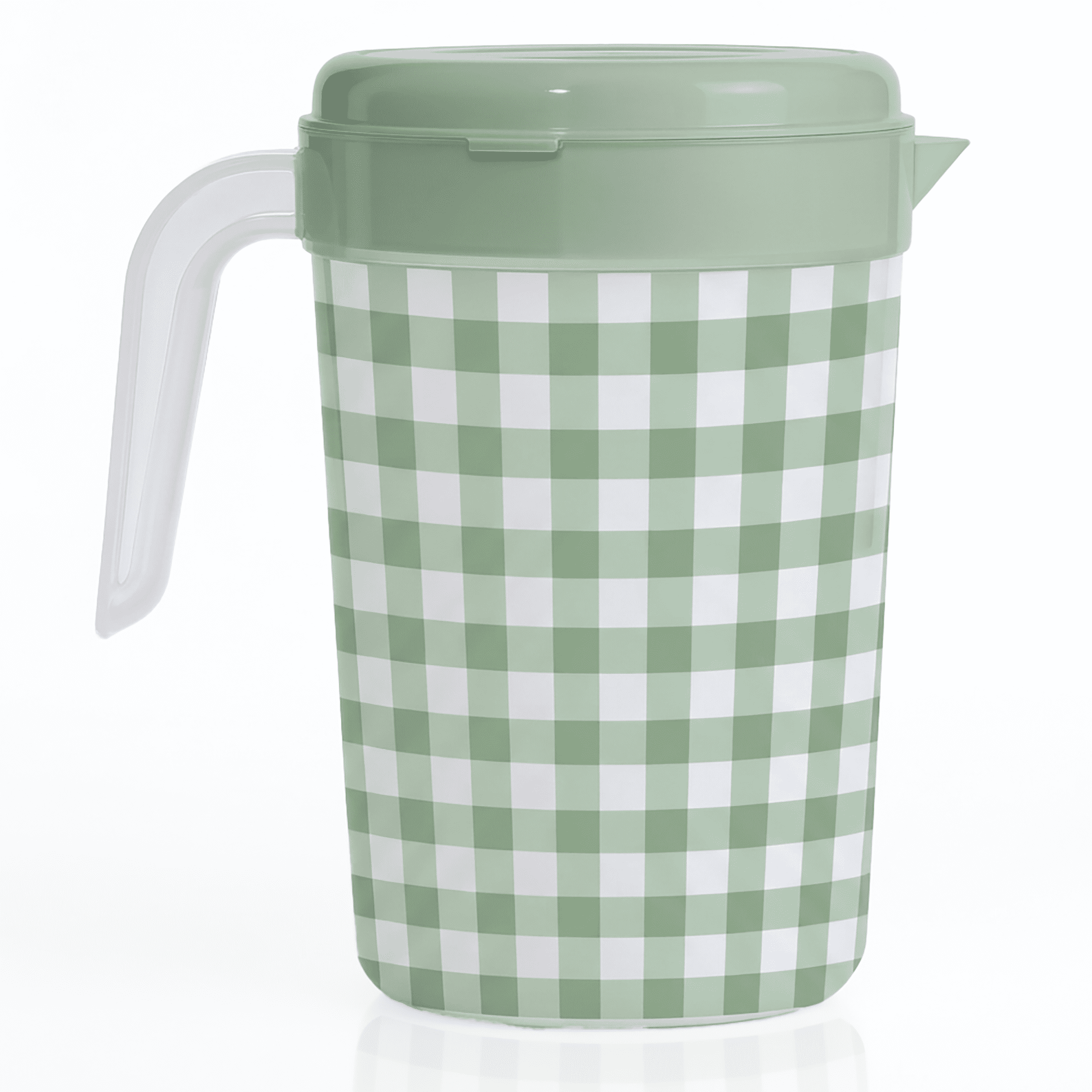 Way to Celebrate 1-Gallon Green Pitcher with Classic Cottage Core Design