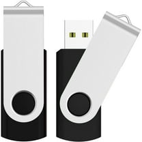 1GB 2PCS USB 2.0 Flash Drive Thumb Drive Memory Stick, (1GB* 2PACK BLACK)