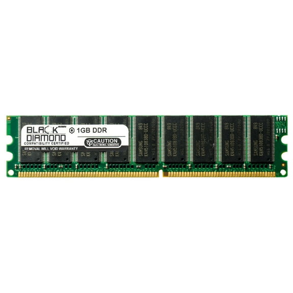1GB RAM Memory for A Open Motherboards AX4C Max II 184pin PC2700 DDR ECC UDIMM 333MHz Black Diamond Memory Module Upgrade