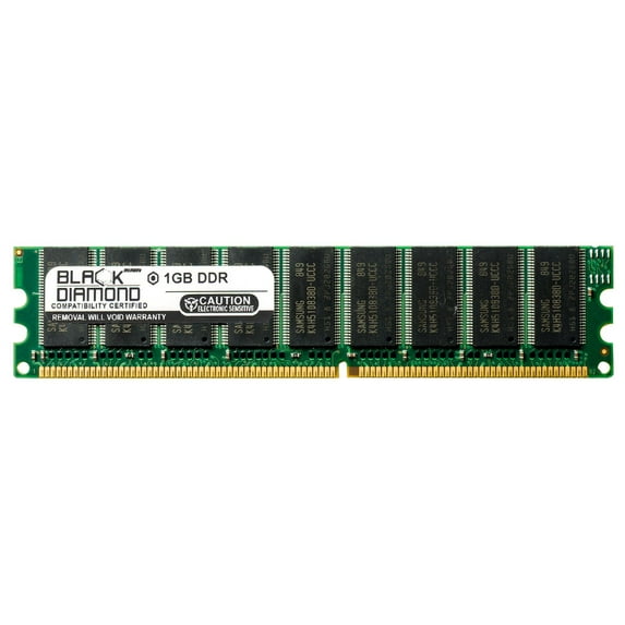 1GB RAM Memory for Rioworks S Series SDVIC 184pin PC2100 DDR UDIMM 266MHz Black Diamond Memory Module Upgrade