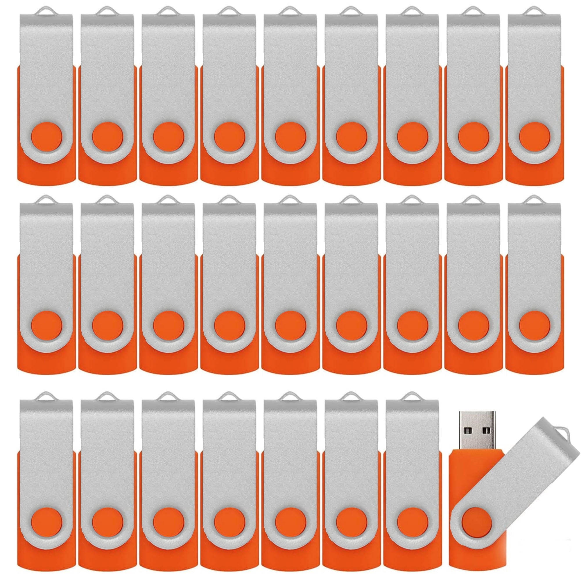 1GB USB Flash Drive 50PACK USB 2.0 Sticks Zip Drive Pen Drive for Storage and Backup(Orange 1GB*50PCS)
