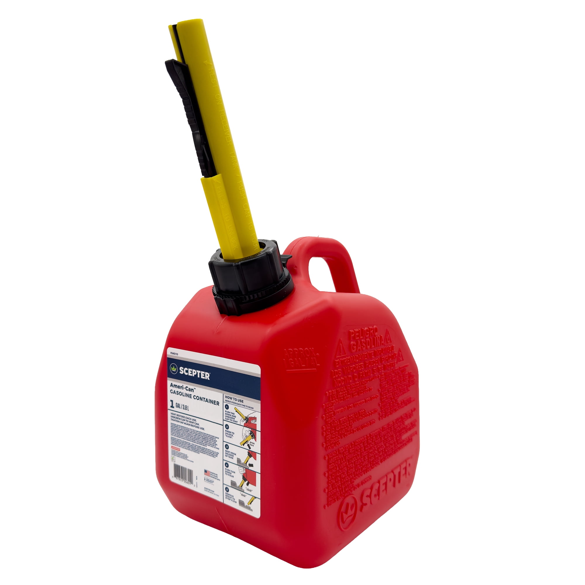 Scepter Ameri-Can FG4G113 1 Gallon Gas Can with Easy-Flo Spout