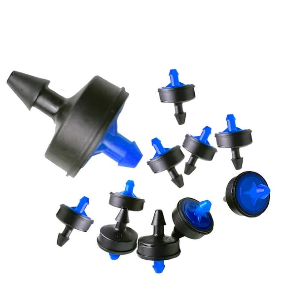 1GPH Drip Irrigation Parts, Drip Irrigation Emitters, Perfect for Efficient Watering of Home Gardens and Greenhouses, Drip Irrigation Hoses, 50 Pcs (Blue)