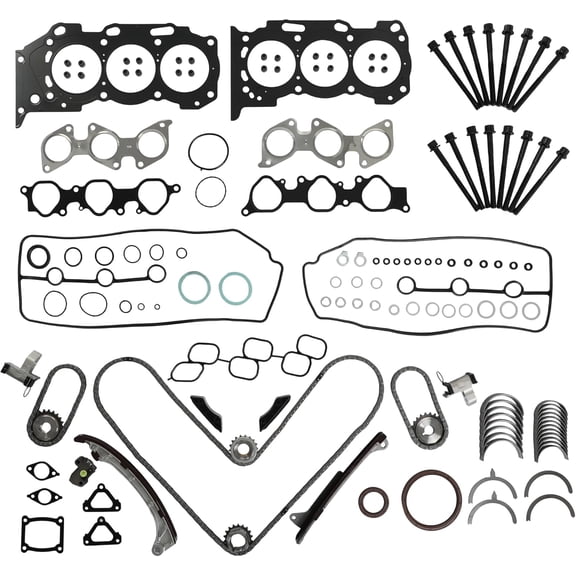 1GR-FE 4.0 Engine Bearing Full Gasket Set Bolts Timing Chain Kit For Toyota Tacoma 4Runner FJ Cruise 4.0L V6 2003-2015