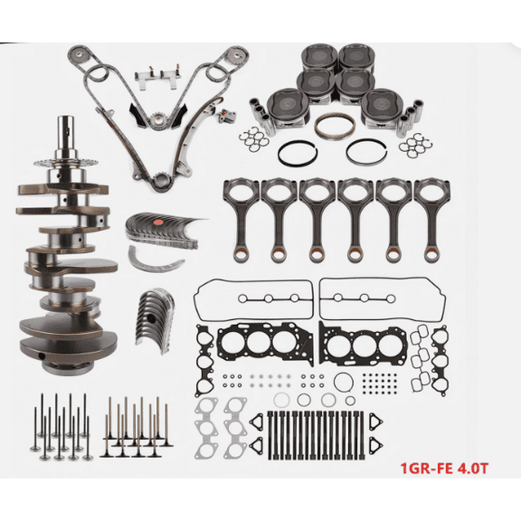 1GR-FE 4.0L Engine Rebuild Kit Crankshaft Piston Timing Chain Kit For Toyota FJ Cruiser 4Runner 03-15