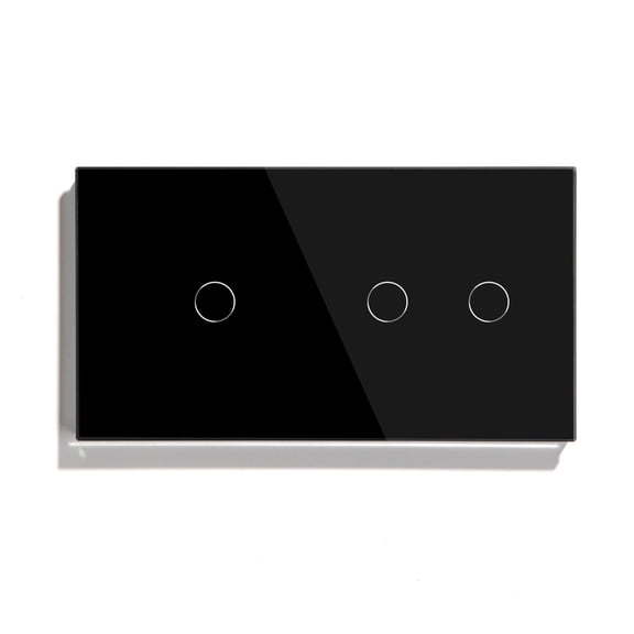 1Gang 2Gang Touch Sensor Switch 2Way Light Switch White Black Golden Crystal Class Panel Switch Waterproof Double Switches ,Easy to Installation