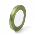 thumbnail image 1 of 1Group Single Face Satin Ribbon Polyester Ribbon Yellow Green 25yards/roll(22.86m/roll), 1 of 3