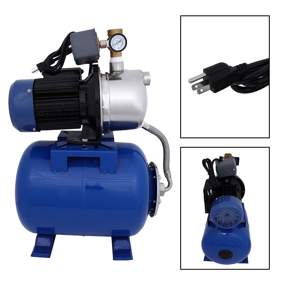 1HP 110V 925GPH CCIYU Shallow Well Jet Pump 1100W Submersible Water pump Booster for Swimming Pool Garden Tub Pond Flood Drain Booster & Pressure System