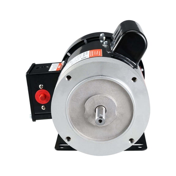 1HP Electric Motor 1725 RPM, 115/230V, 56C Frame - Air Compressor Motor Single Phase, Keyed Shaft, CW/CCW Rotation for Farm & Industrial Equipment