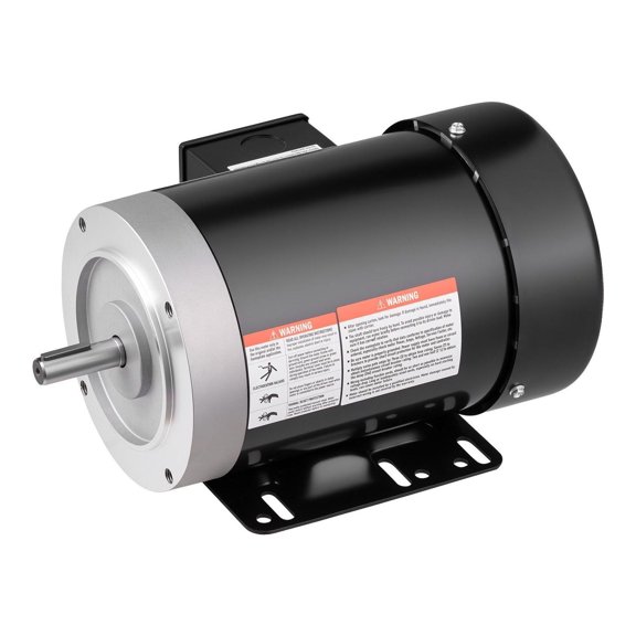 1HP Electric Motor 1725 RPM - 230/460V Three Phase TEFC Motor, 5/8" Shaft, 56C Frame, CW/CCW Rotation, 4.1Nm Torque for Pumps & Machinery