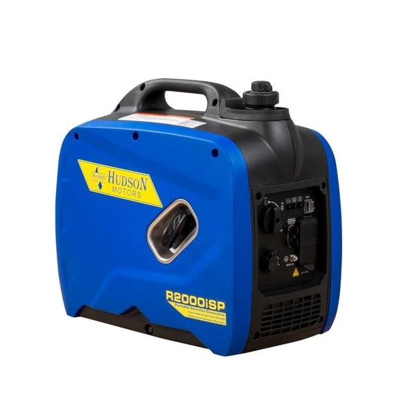 1HVAC Hudson 2,250 Watt Gas Powered Inverter Portable Generator with CO Sensor - Recoil Start