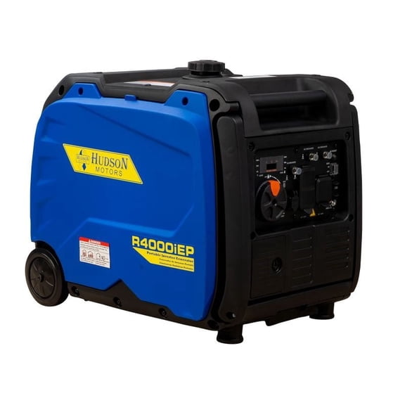 1HVAC Hudson 4,750 Watt Dual Fuel Inverter Portable Generator with CO Sensor - Electric Start