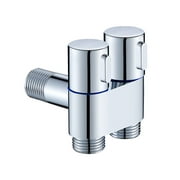 1In-2-Out Dual Control Valve, 2023 New Double Control Mini Shower, Accessory (Silver)