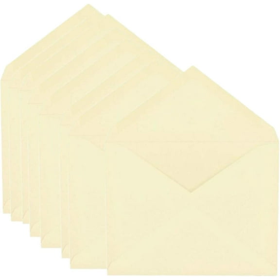1InTheOffice A2 a2 Envelopes Ivory, Gummed Ivory Invitation Envelopes, 4 3/8" x 5 3/4", 100/Box