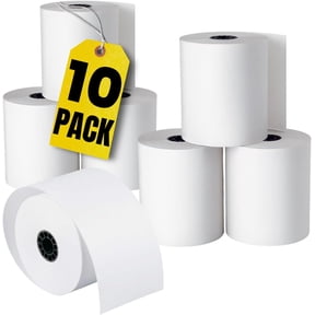 1InTheOffice Cash Register and Point of Service Printer Paper 3 Inch X 128 Foot, 10 Rolls