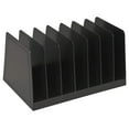 thumbnail image 1 of 1InTheOffice Desktop File Organizer, File Sorter, File Holder for Desk, 7 Compartments, Vertical, Plastic, Black, 1 of 7