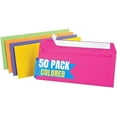 thumbnail image 1 of 1InTheOffice EasyClose Neon Brights Color Envelopes, #10, Assorted, 4 1/8"H x 9 1/2"W, 50/Pack (Assorted Neon Brights), 1 of 5