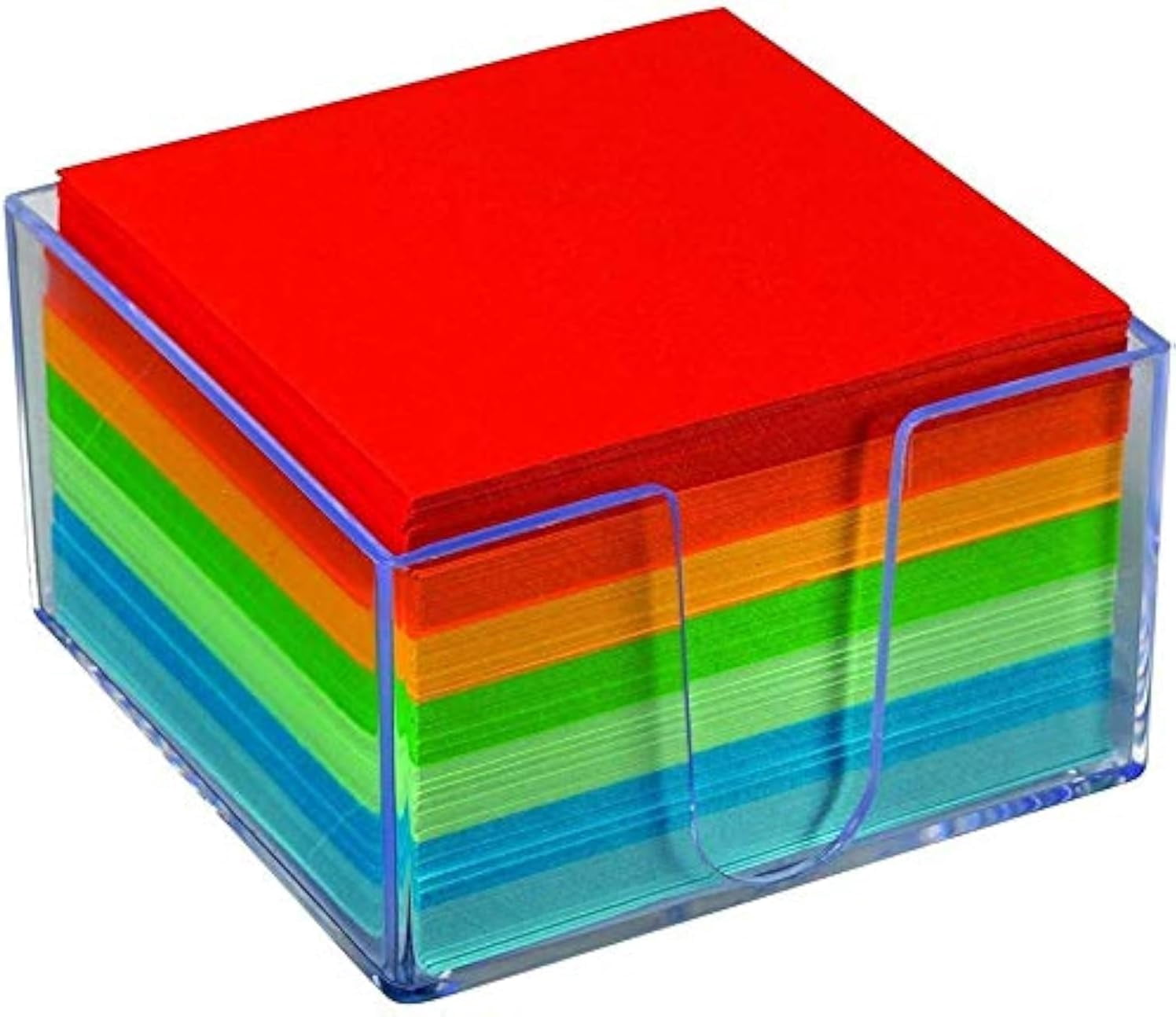 1InTheOffice Memo Cube, Assorted Colors Memo Pad 500 Sheets - Walmart.com