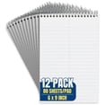 thumbnail image 1 of 1InTheOffice Steno Pads Spiral 6x9, Spiral Note Pad, Gregg Ruled, White, 80 Sheets/Pad, (12) (12), 1 of 7