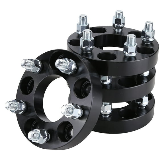 1Inch 5X4.5Inch Flange Hubcentric Wheel Spacers with M14X1.5 Studs 71.5Mm Bore Compatible for Chargersrt Srxchallenger