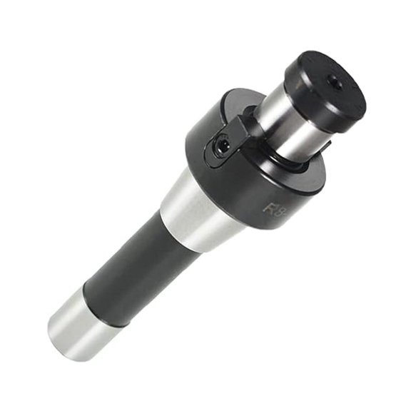 1Inch R8 Shank Shell Mill Arbor Adapter, 7/16 Inch-20 Thread Facing Shell Milling Machine Arbor, Shell End Mill Arbor for Bridgeport Machine