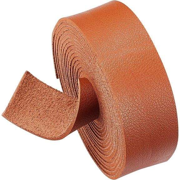 1Inch Wide Double Sided Smooth Leather Strip 98Inch Long Single Side Leather Strip