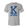 thumbnail image 1 of 1K Coach K Bold Wins And Counting Basketball DT Adult T-Shirt Tee, 1 of 2