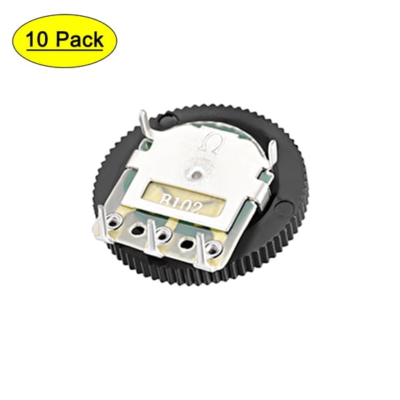 1K Ohm Dial Wheel Potentiometer for Audio Stereo Volume Switch Control 10pack