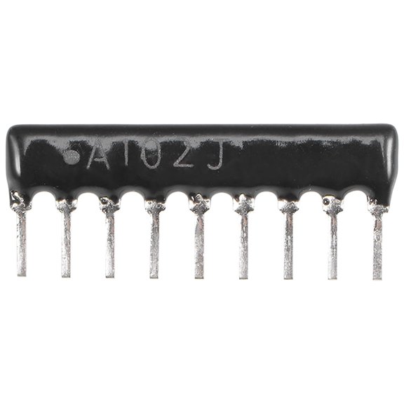 1K Ohm Resistor Network, 1/8W SIP-9 Array 2.54mm Pitch Bussed Type 5% Tolerance 20pcs