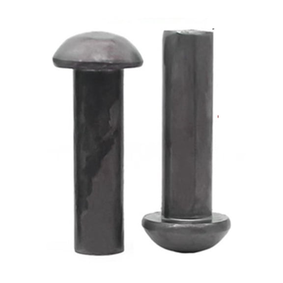 1KG Iron Half Round Head Solid Iron Rivets 4x35mm (about 278 pieces).