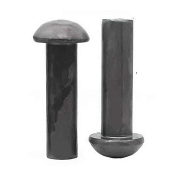 1KG Iron Half Round Head Solid Iron Rivets 6x40mm (about 96 pieces).