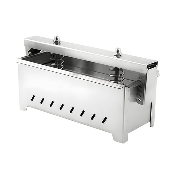 1KG Stainless Steels Hamburger Press With Double Spring Leverages Systems Rustproof Metal Meat Shapers Tool